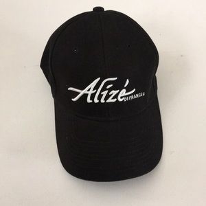 Alizé embroidered baseball hat black 100% cotton